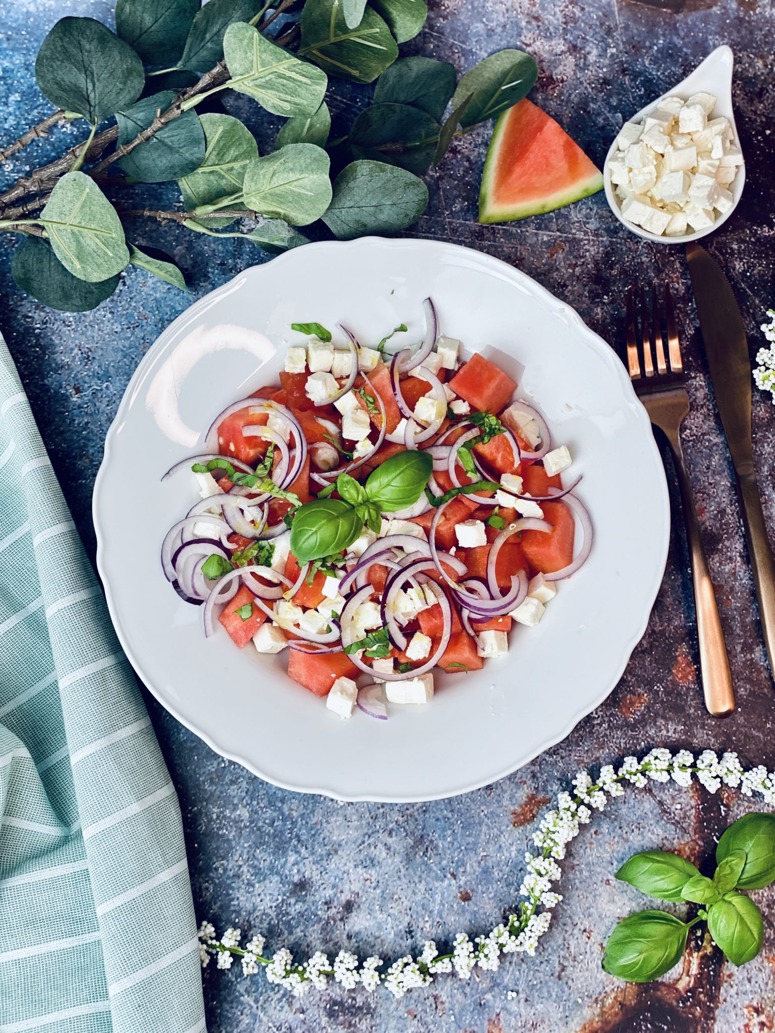 Melonen-Feta-Salat – Rezept - Jussilicious-Foodblog