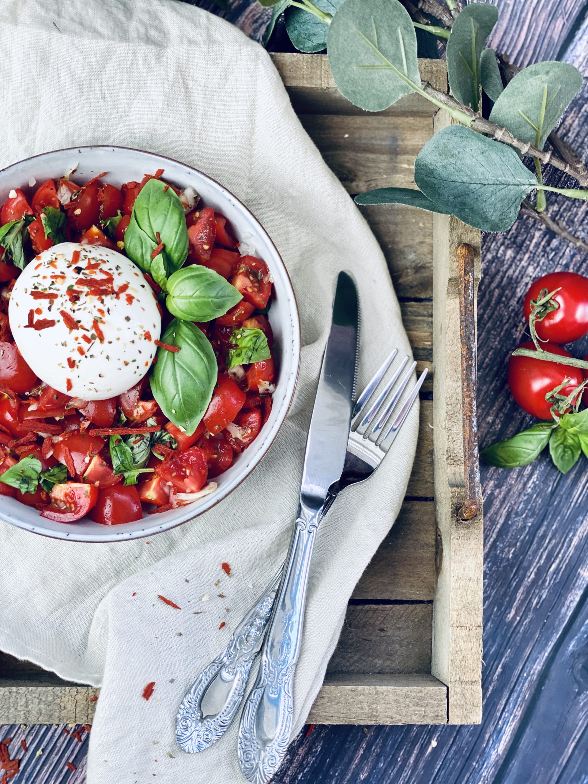 Burrata mit Tomatensalat – Rezept - Jussilicious-Foodblog