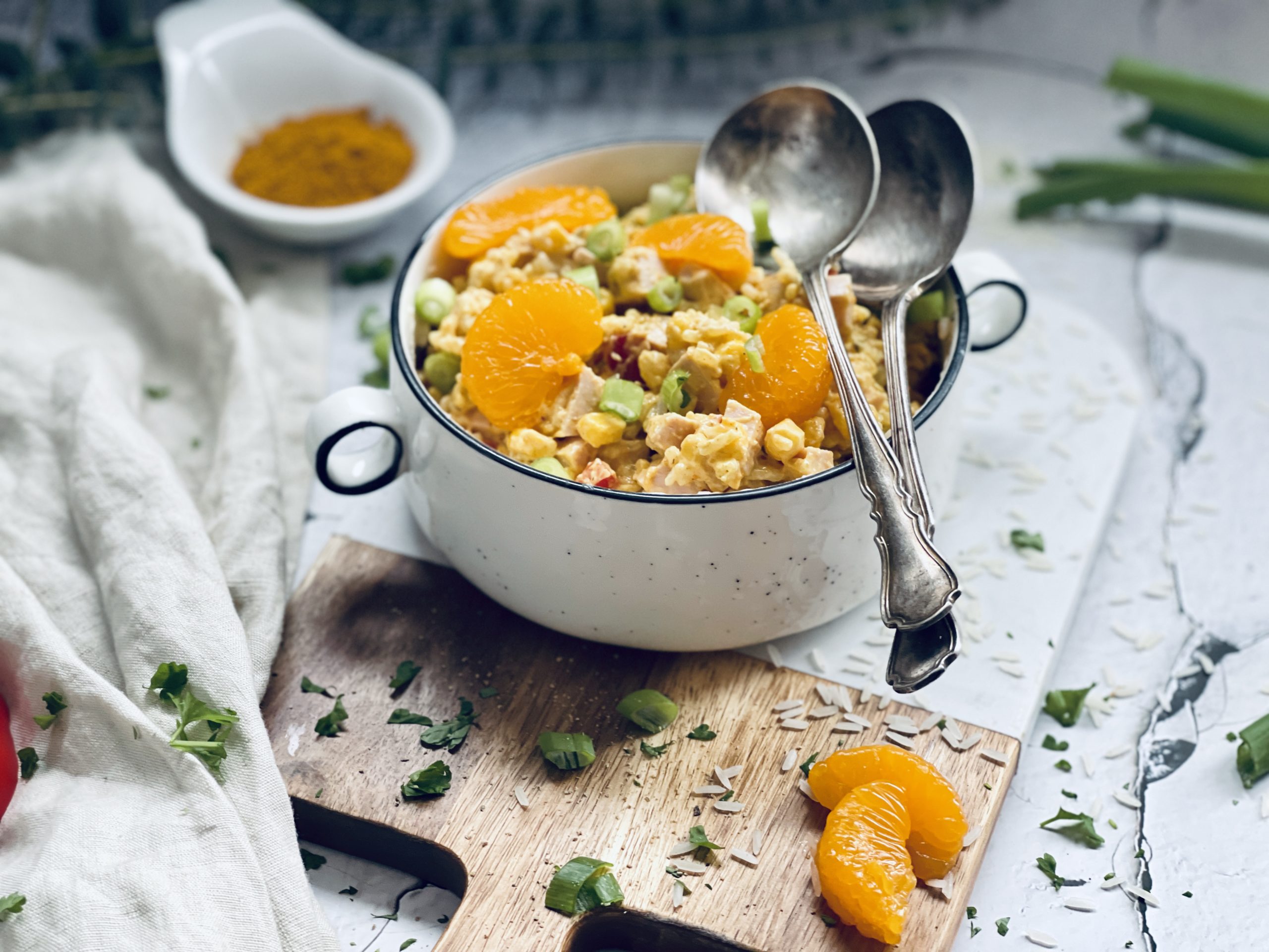 Orientalischer Curry-Reissalat Rezept - Jussilicious-Foodblog