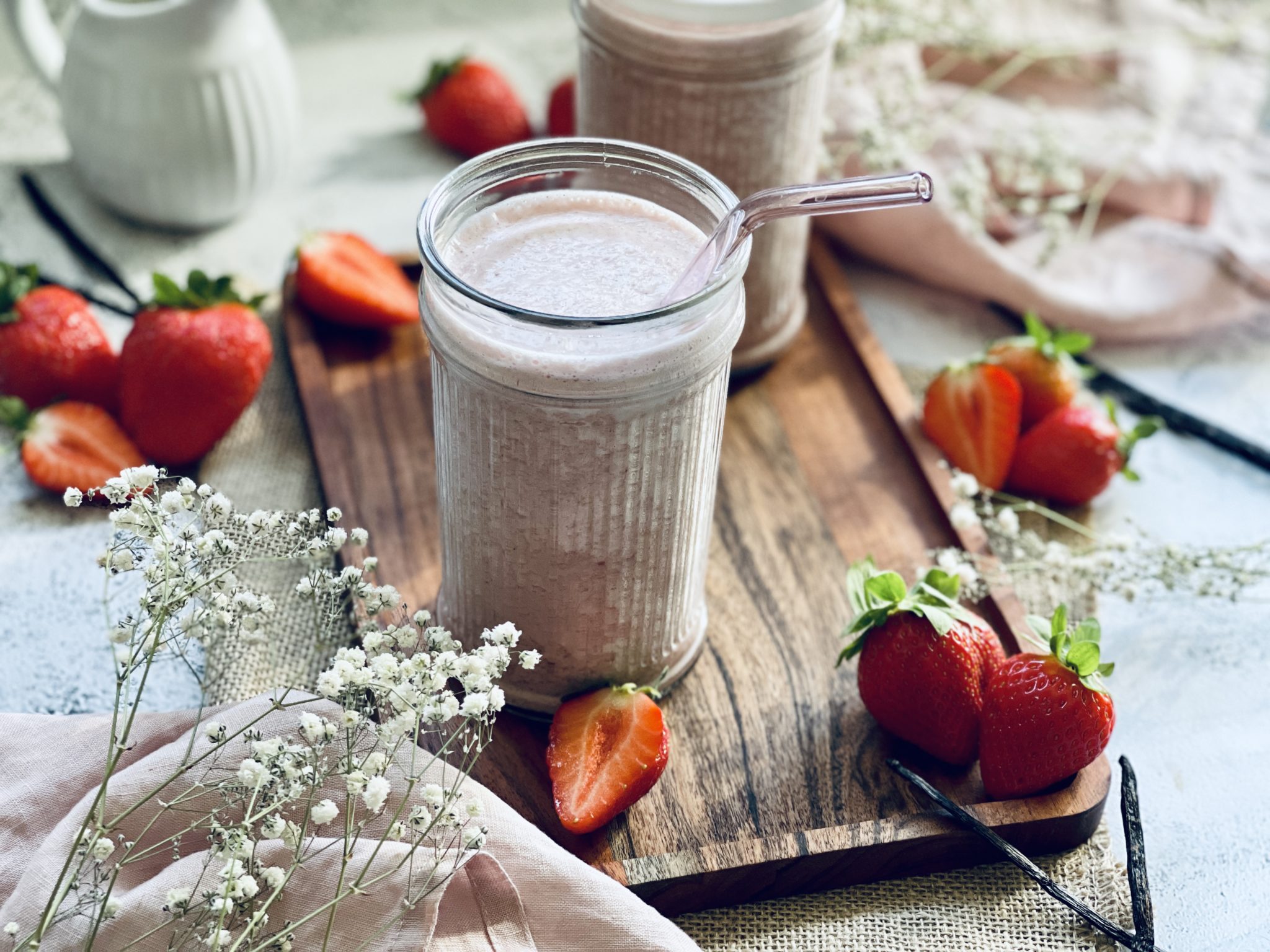 Erdbeer-Vanille-Milchshake Rezept - Jussilicious-Foodblog