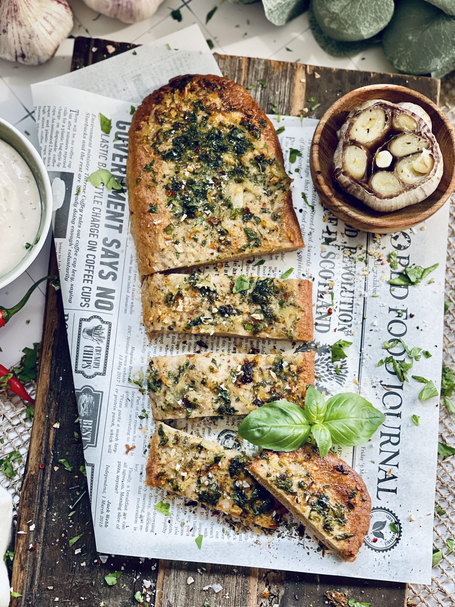 Knoblauchbrot mit dem Pizza-Mix Rezept - Jussilicious-Foodblog