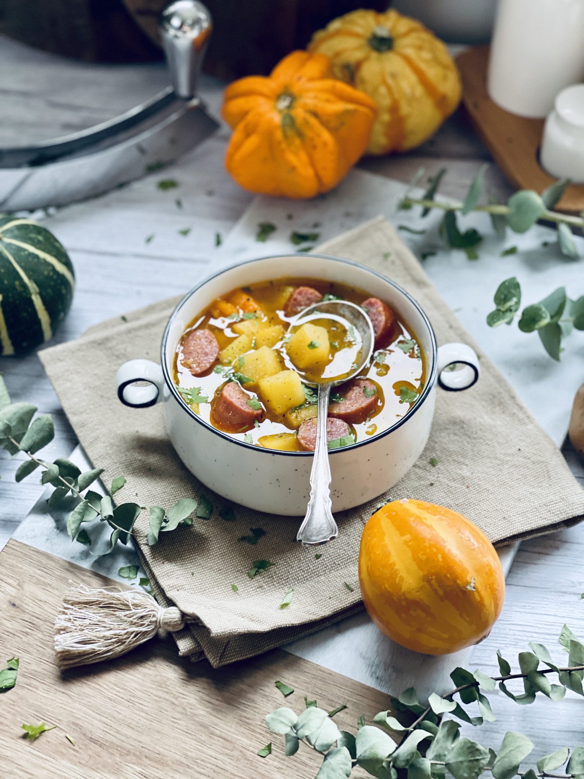 Steckrübeneintopf mit Kürbis, Möhre und Kartoffeln Rezept ...