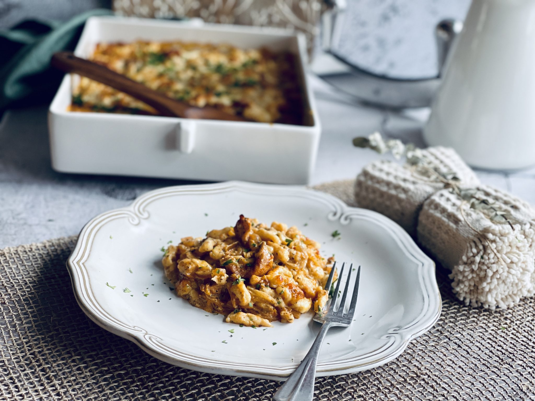 Gyros-Spätzle Auflauf Rezept - Jussilicious-Foodblog