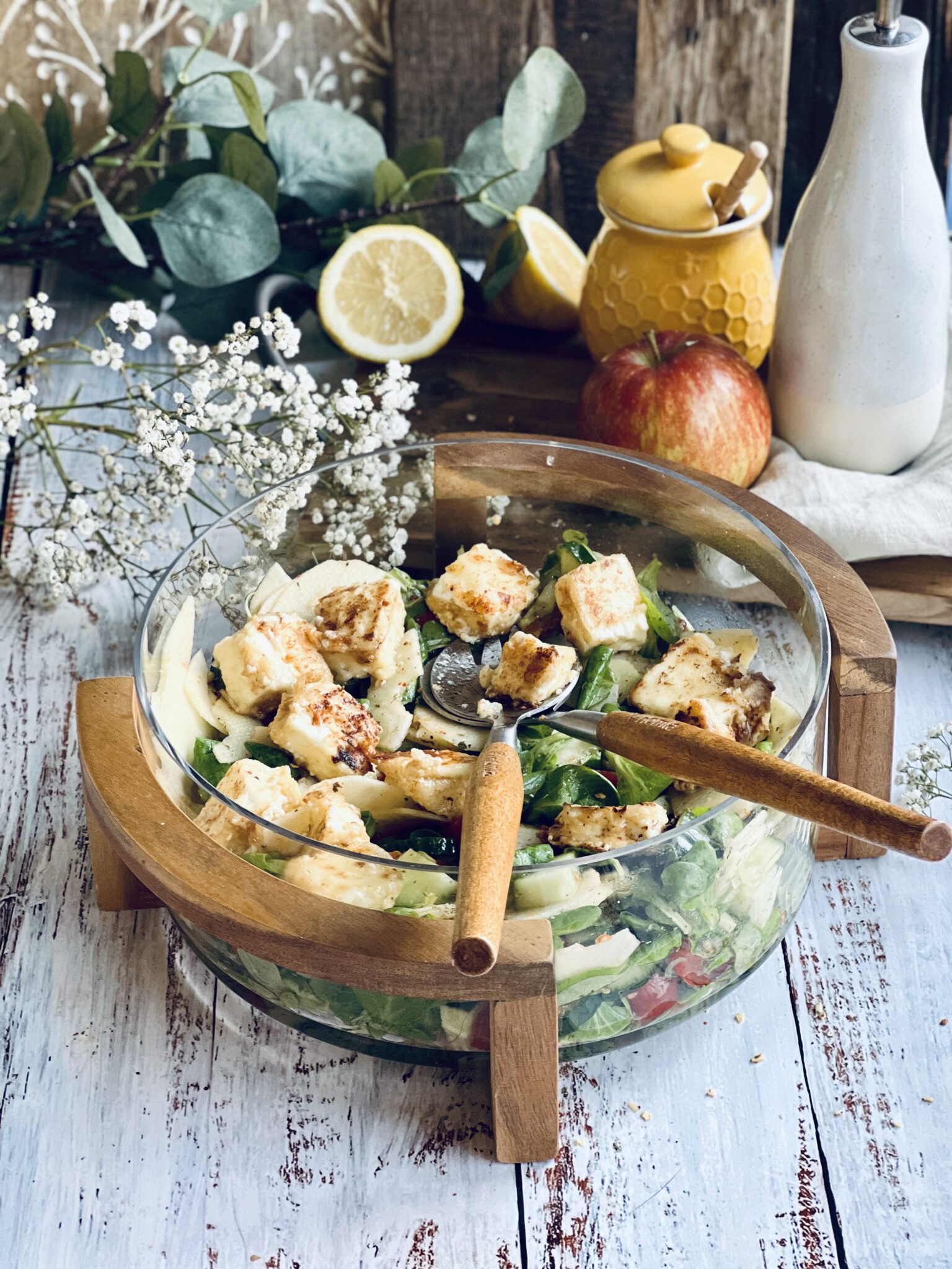 Herbstlicher Apfel-Feta Salat Rezept - Jussilicious-Foodblog