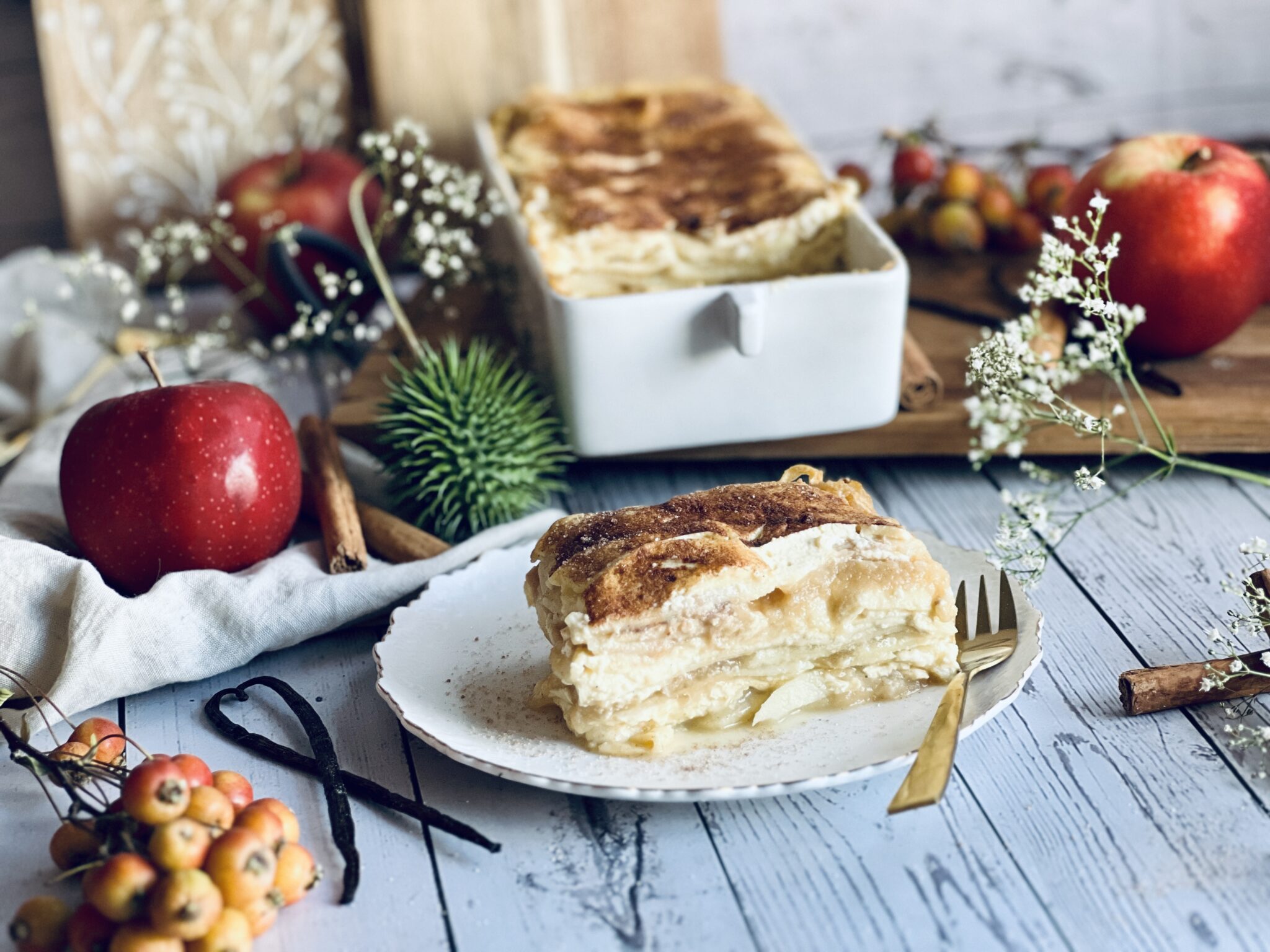 Apfel-Lasagne ohne Zuckerzusatz Rezept - Jussilicious-Foodblog