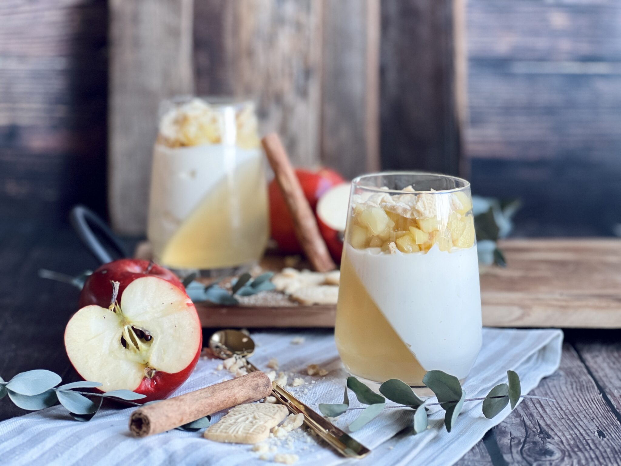 Apfel-Vanille-Dessert mit Apfelgötterspeise ohne Zuckerzusatz Rezept ...