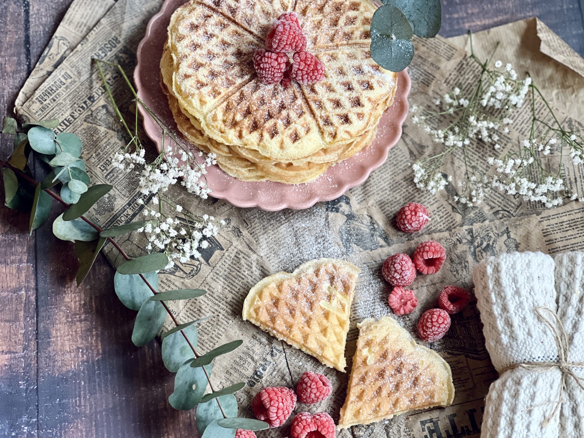 Fluffige Waffeln ohne Zuckerzusatz und proteinreich Rezept ...