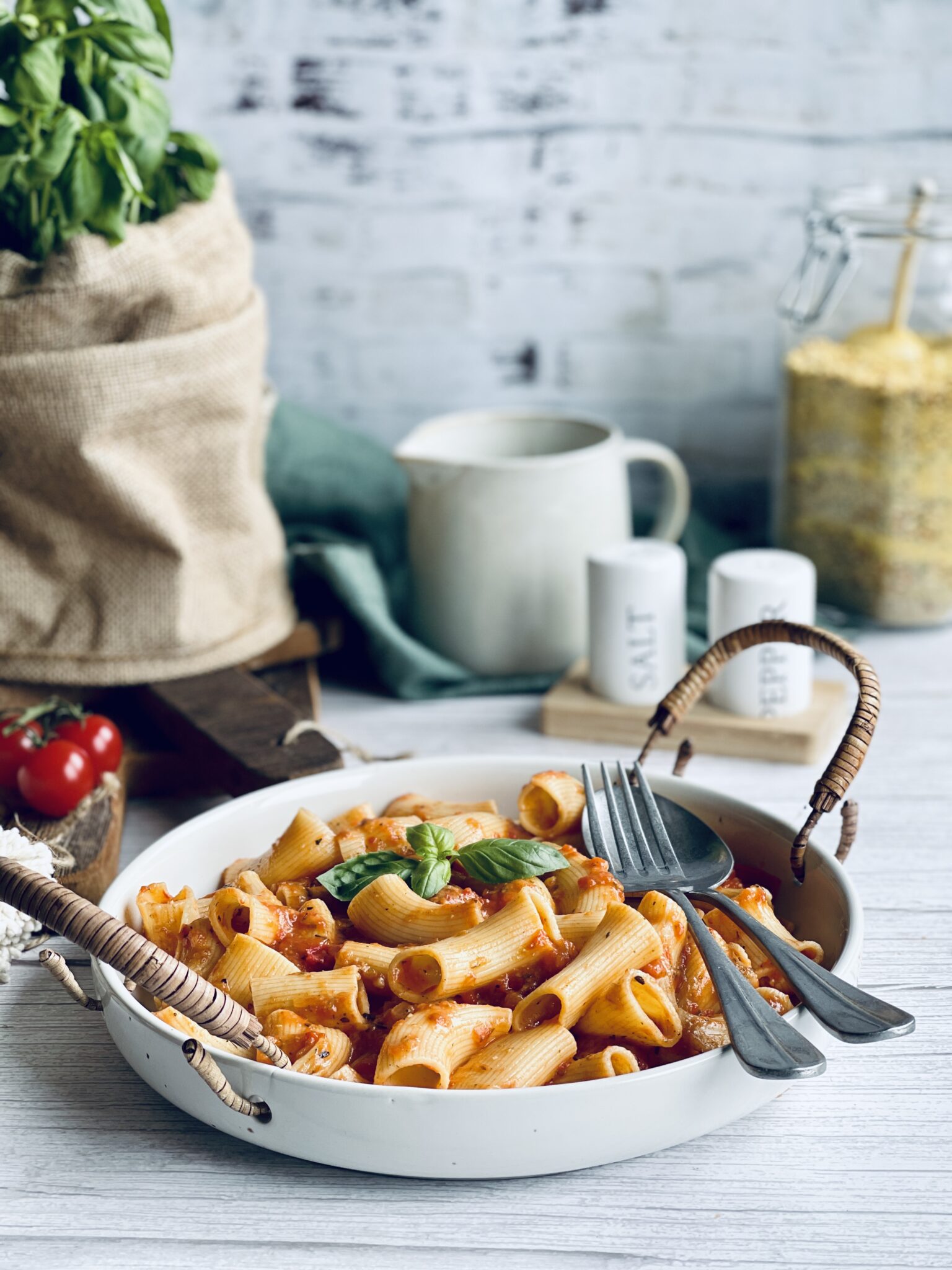 Tomate-Mozzarella- Pasta Rezept - Jussilicious-Foodblog