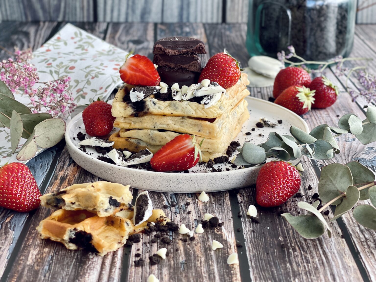 Fluffige Buttermilch Cookie Waffeln ohne Zuckerzusatz Rezept ...