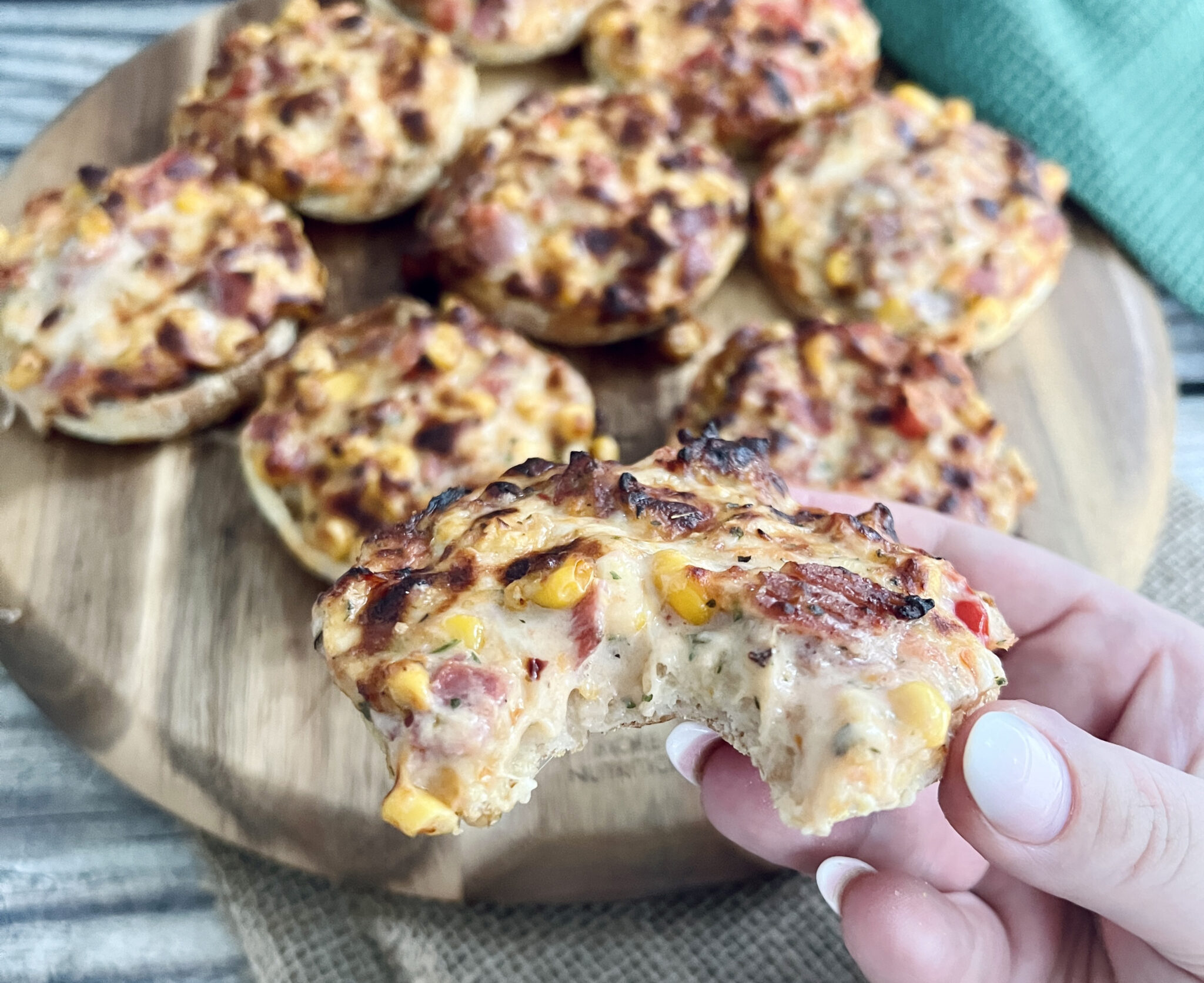 Kalorienarme Quick and Easy Pizzabrötchen – Rezept – Jussilicious-Foodblog