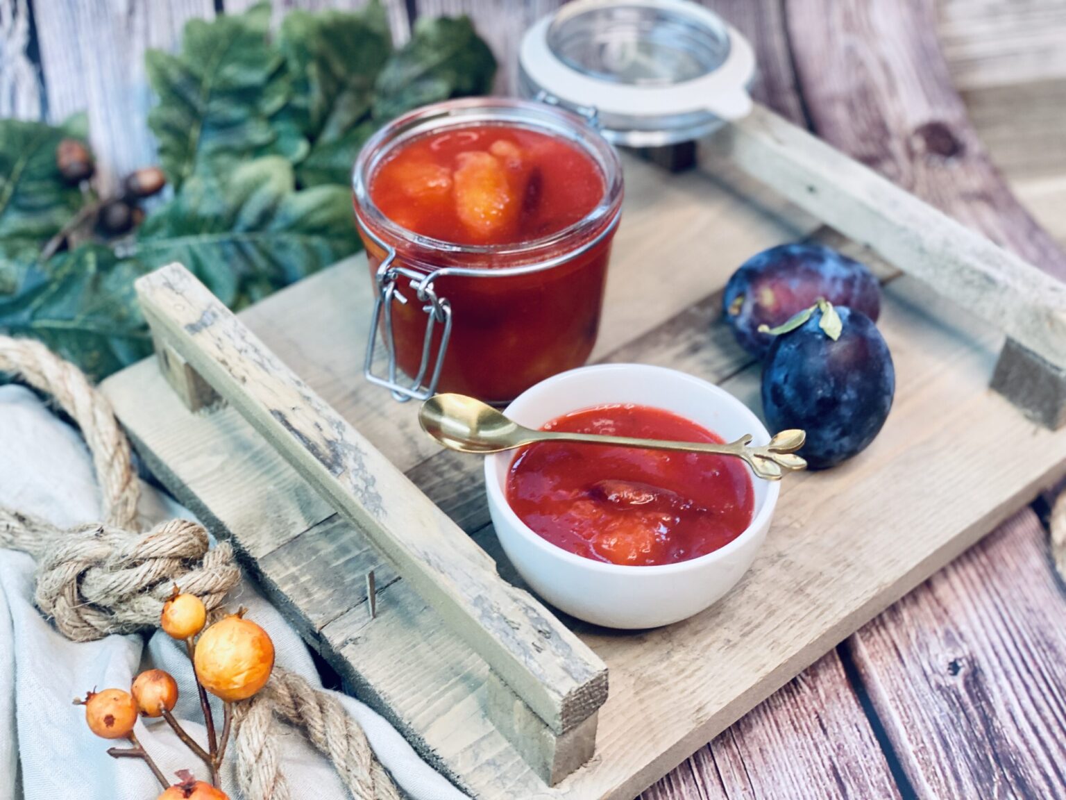 zuckerfreier Pflaumenkompott Rezept – Jussilicious-Foodblog