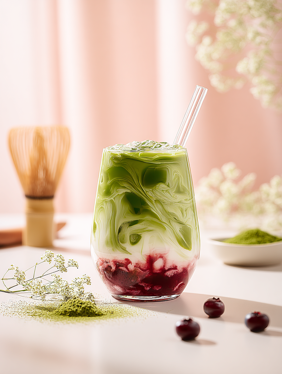 Blaubeer-Matcha-rezept